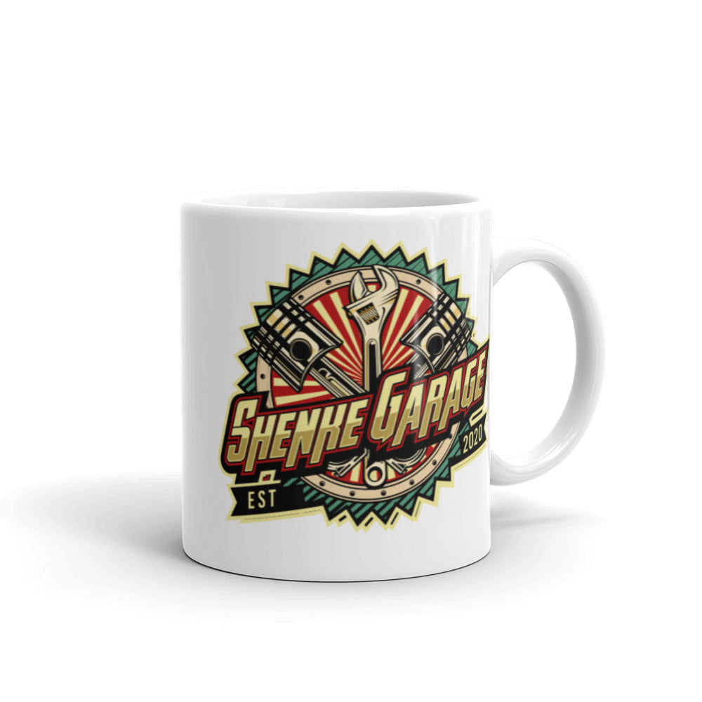 Shenke Garage OG White glossy mug